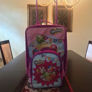 shopkins luggage set
